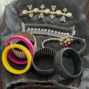 Random assortment of bracelets